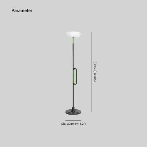 High-pole solar outdoor floor lamp