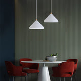 Black Cone-Shaped Shade Dining Room Pendant Light