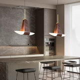 Adjustable Dimmable Glass Boat-Shaped Kitchen Pendant Light