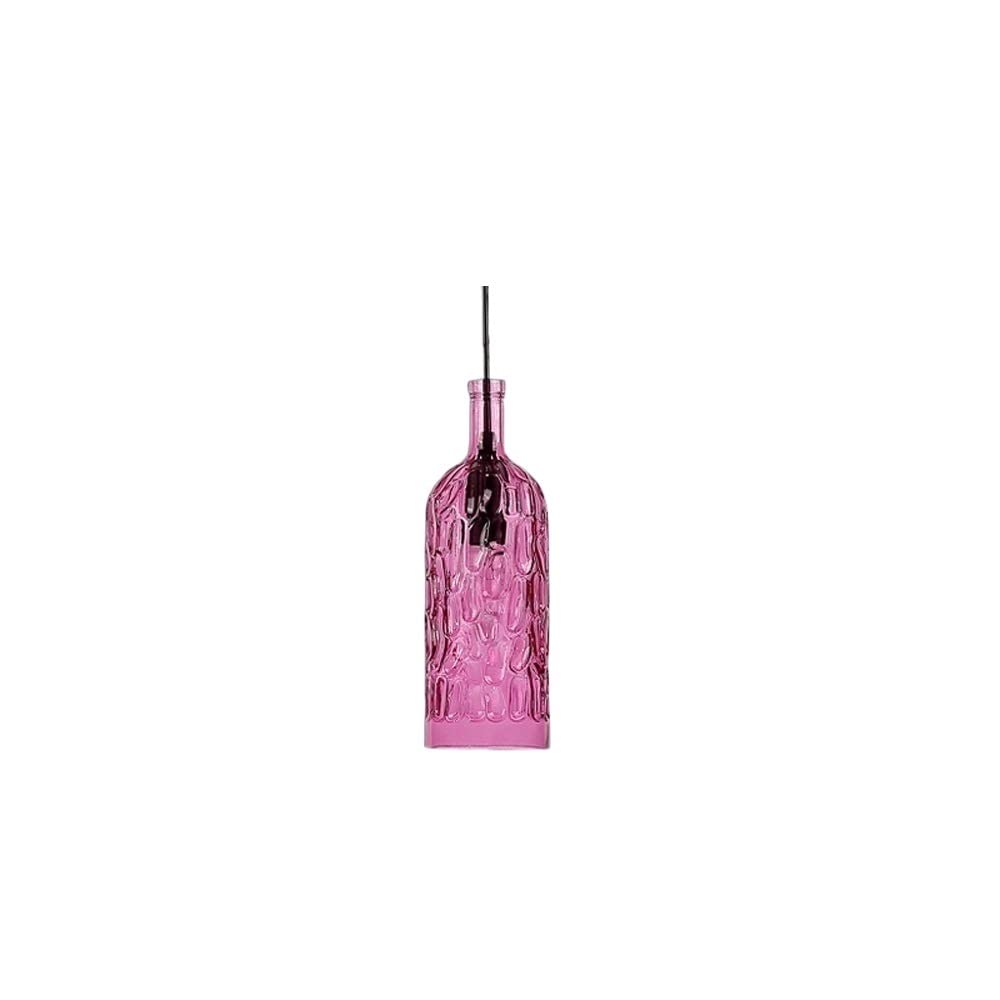 Colorful Glass Bottle Shape Bar Pendant Light