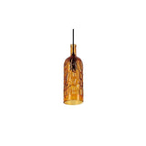 Colorful Glass Bottle Shape Bar Pendant Light