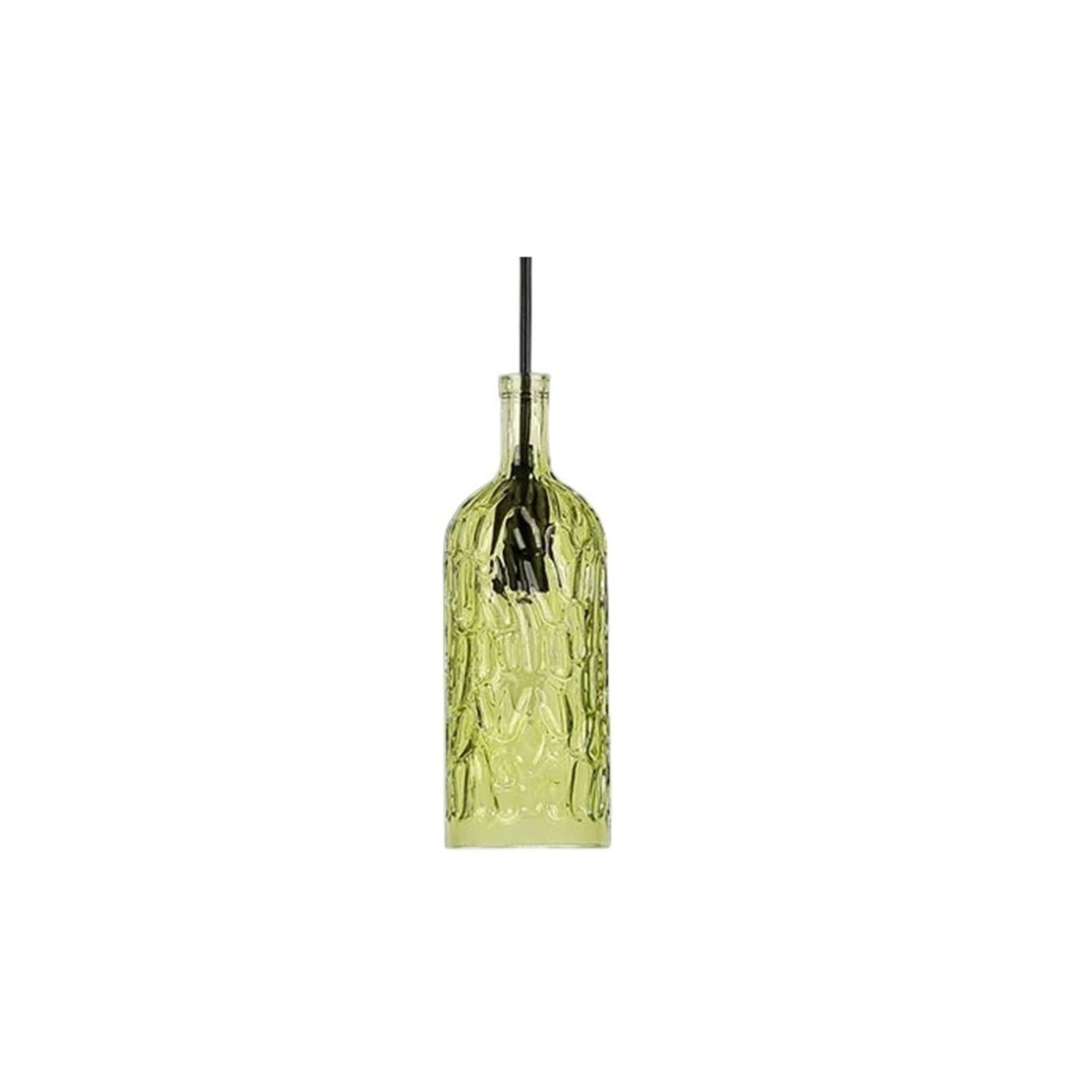 Colorful Glass Bottle Shape Bar Pendant Light