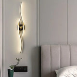 Wave Linear Remote Control Modern Wall Lights