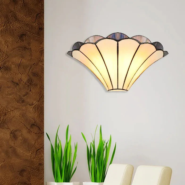 Tiffany Shell Shaped Vintage Wall Lights