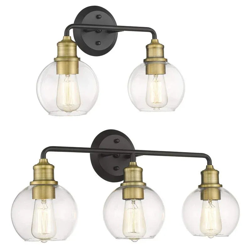 Glass Lampshade Vintage Bathroom Wall Lights