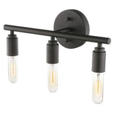 Light Bulb Black Industrial Bathroom Wall Lights