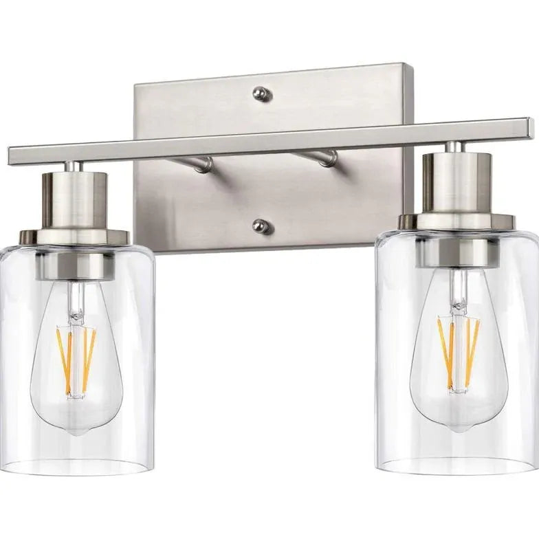 Brushed Nickel Wall Lights Bathroom