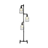 Three-Tier Lantern Design Industrial Floor Lamp