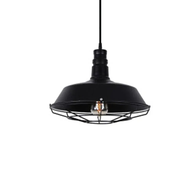 Black Industrial Light Single Pendant