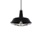 Black Industrial Light Single Pendant