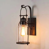 Iron Glass Lantern Vintage Wall Lights