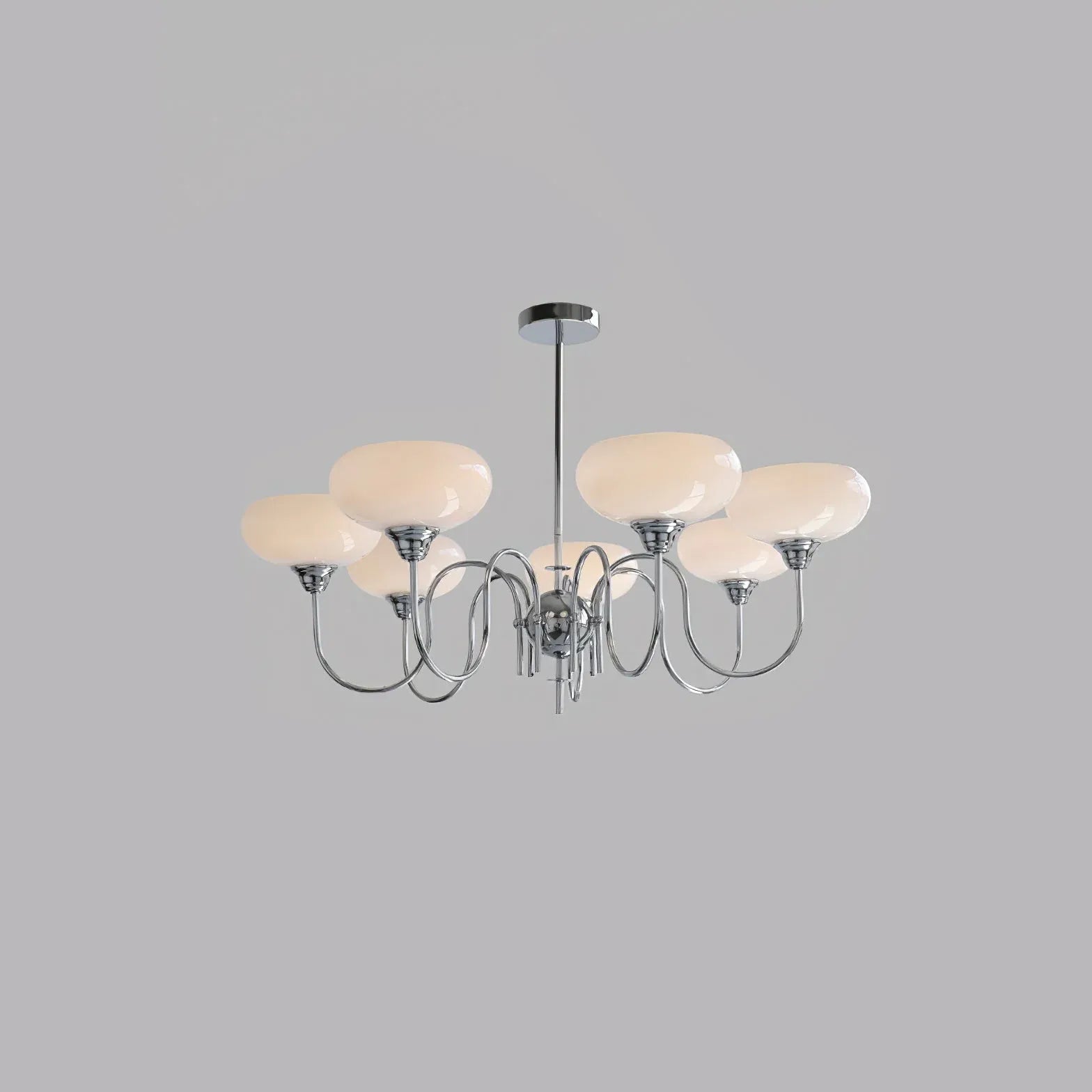 Milky White Glass Vintage Pendant Light