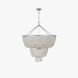 Multi-layered Crystal White Chandelier Pendant Light