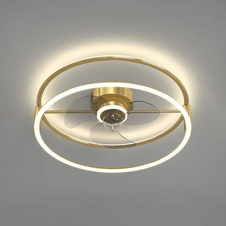 Flower-shaped Design LED Modern Ceiling Fan Light