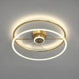 Flower-shaped Design LED Modern Ceiling Fan Light