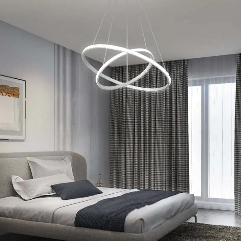 ring-shaped led modern pendant light