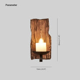 Candle Wall Sconce Lighting Wooden