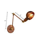 Adjustable Brass Industrial Wall Lights