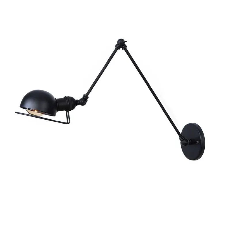 Matte black Adjustable industrial Reading Light