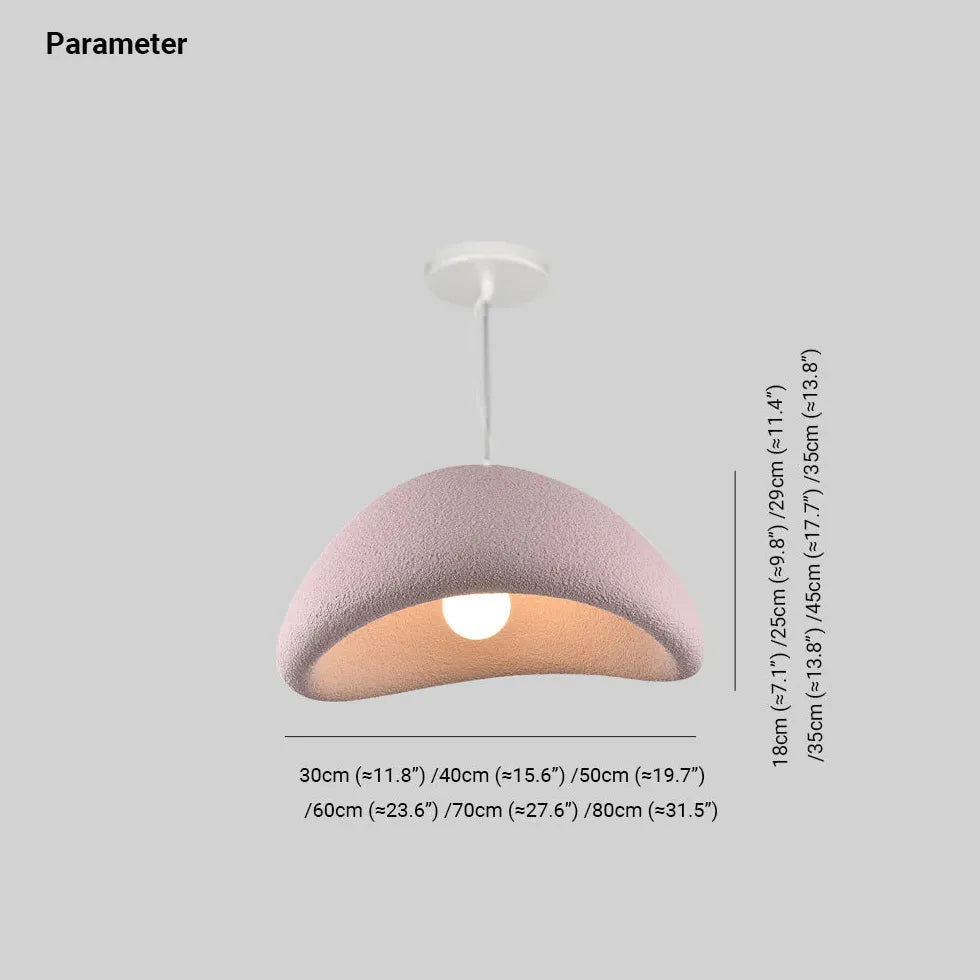 Polystyrene Modern Pink Bedroom Pendant Light