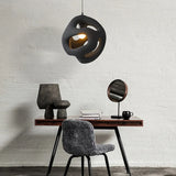 Spherical Hollow Lampshade Sand Modern Pendant Light