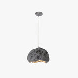 Faux Stone Resin Single Bedroom Pendant Light