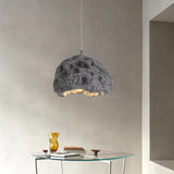 Faux Stone Resin Single Bedroom Pendant Light