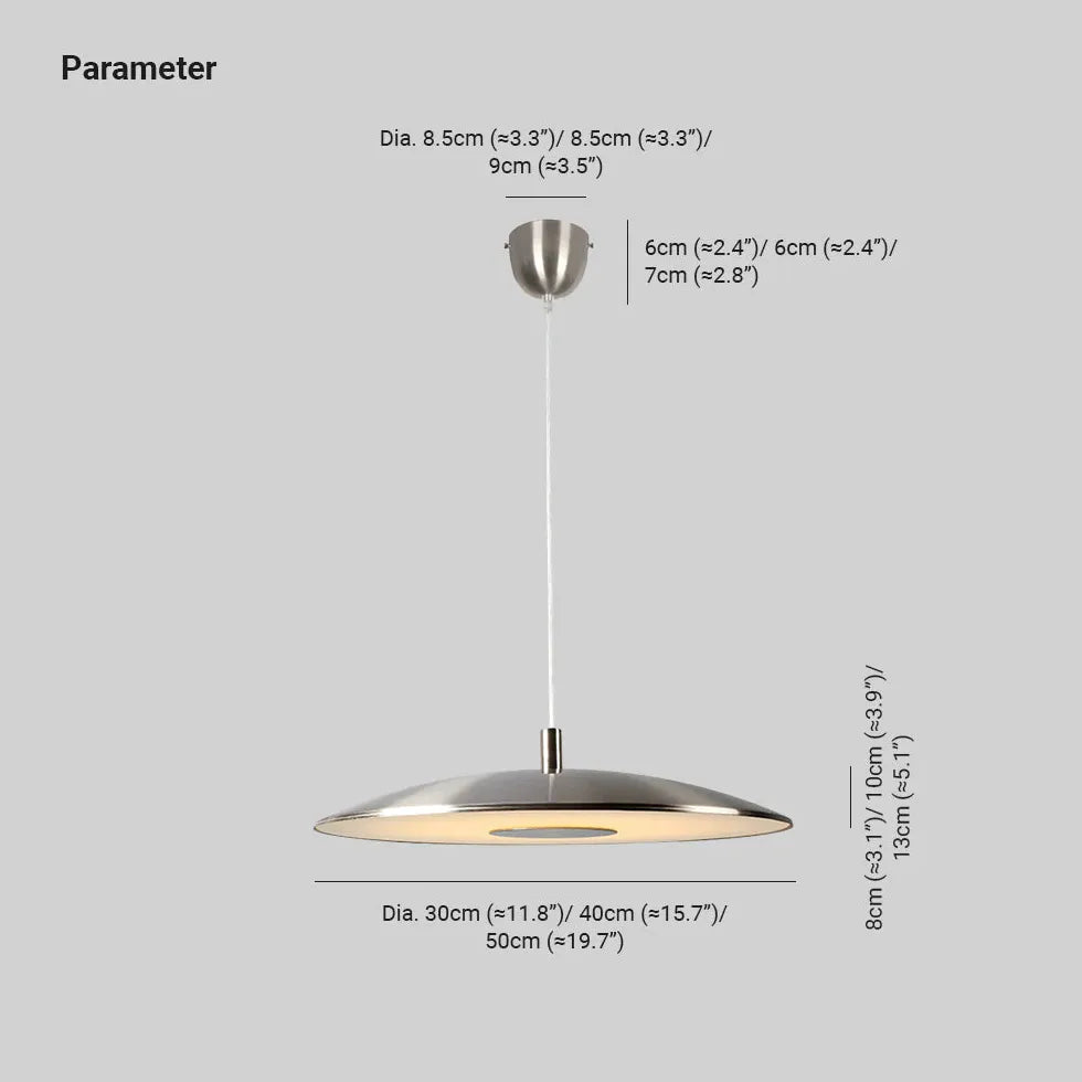 Thin Plate Dining Room Modern Pendant Light