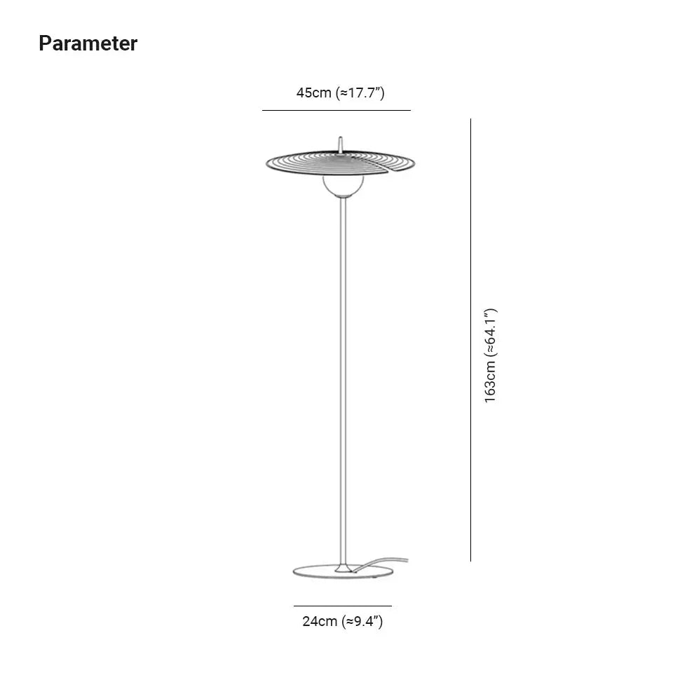 Large Black Disc Modern Table Lamp