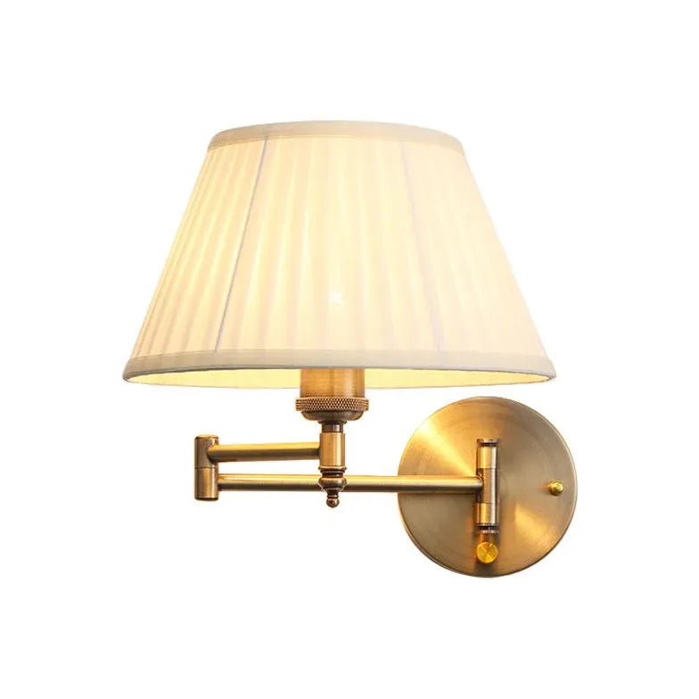 Fabric Lampshade Adjustable Vintage Wall Lights