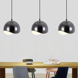 Hemispherical Streamlined Metal Kitchen Pendant Light