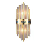 Luxury Crystal Pipe Gold Wall Lights