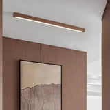 Rectangular LED Wooden Hallway Ceiling Light