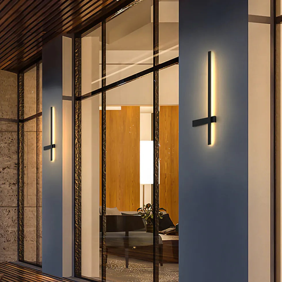 Cross Linear Led Outdoor Wall Lights