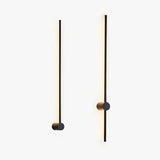 Vertical Linear Black Outdoor Wall Lights