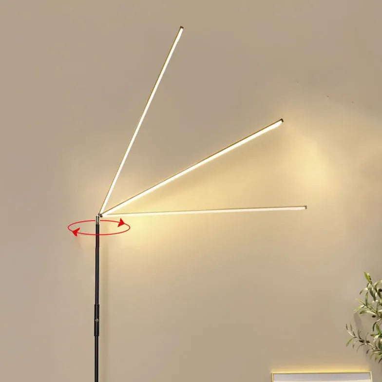 Linear Minimalist Modern Plug-In Floor Lamp