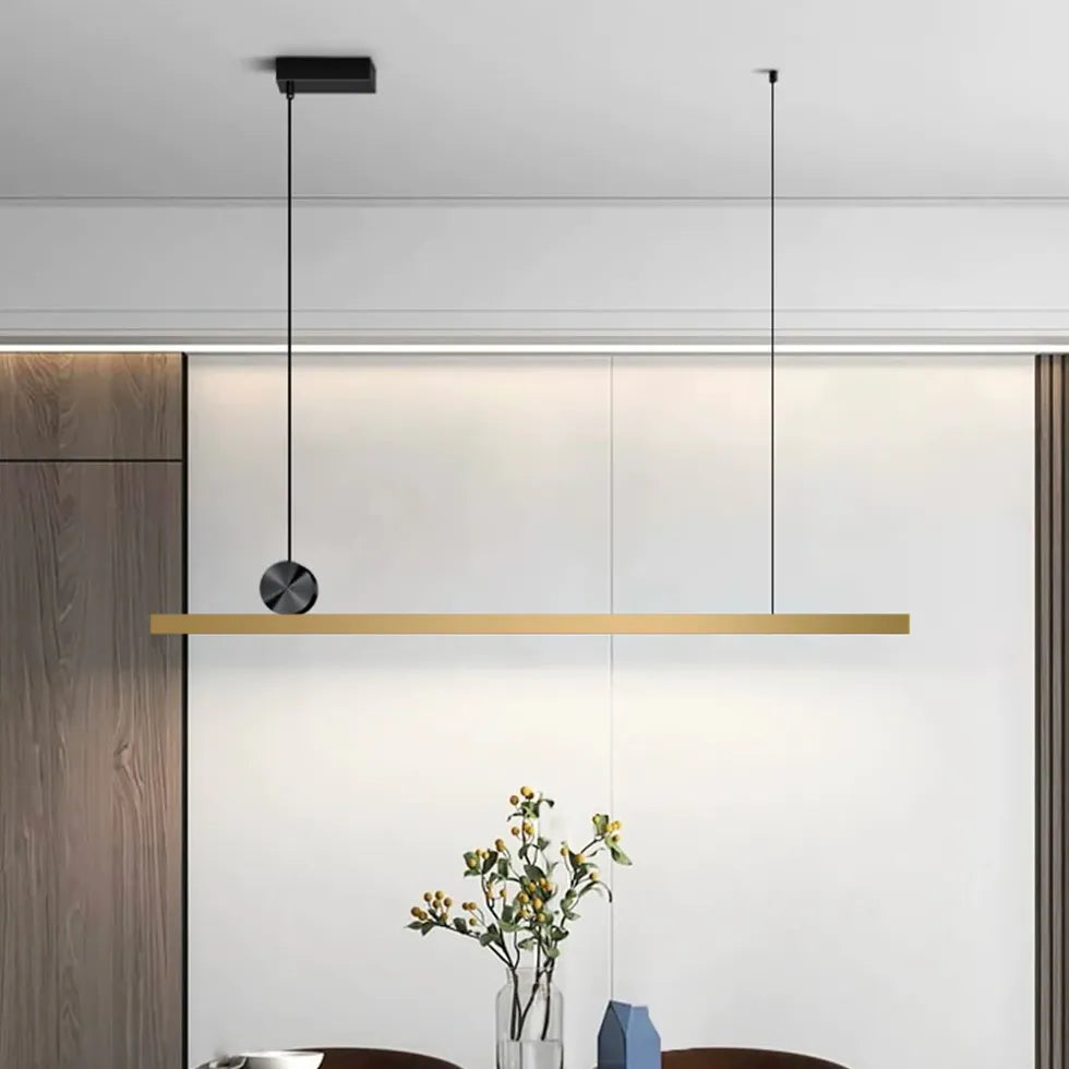 Minimally Linear Dining Room Pendant Light