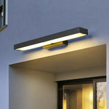 modern outdoor wall lights with sensor black