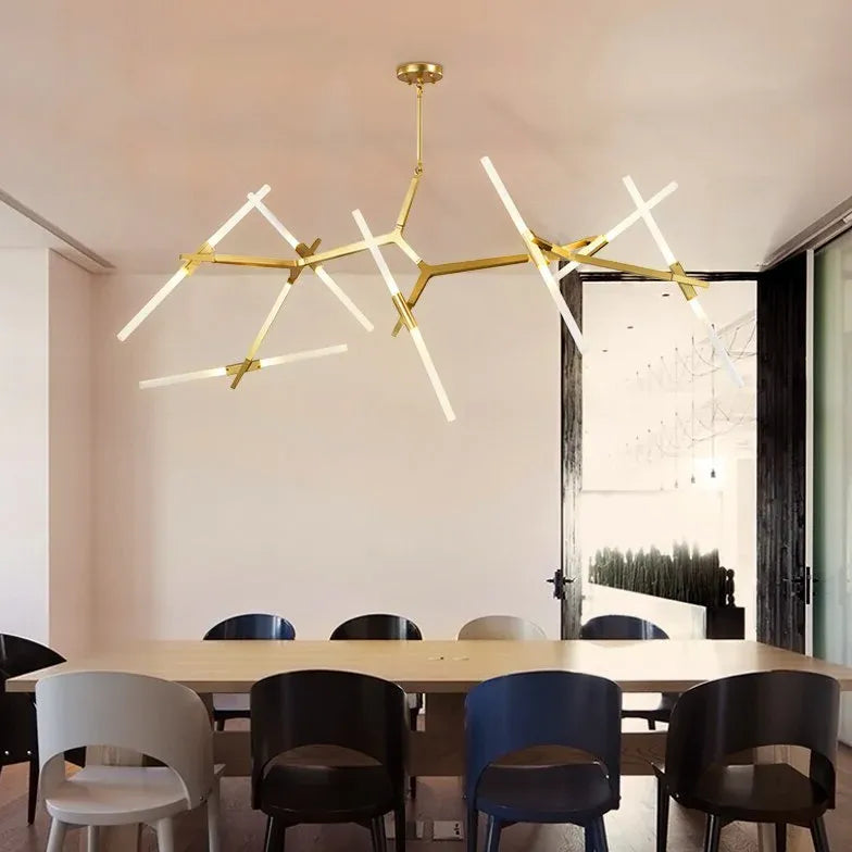 Multi-Rod Modern LED Chandelier Light