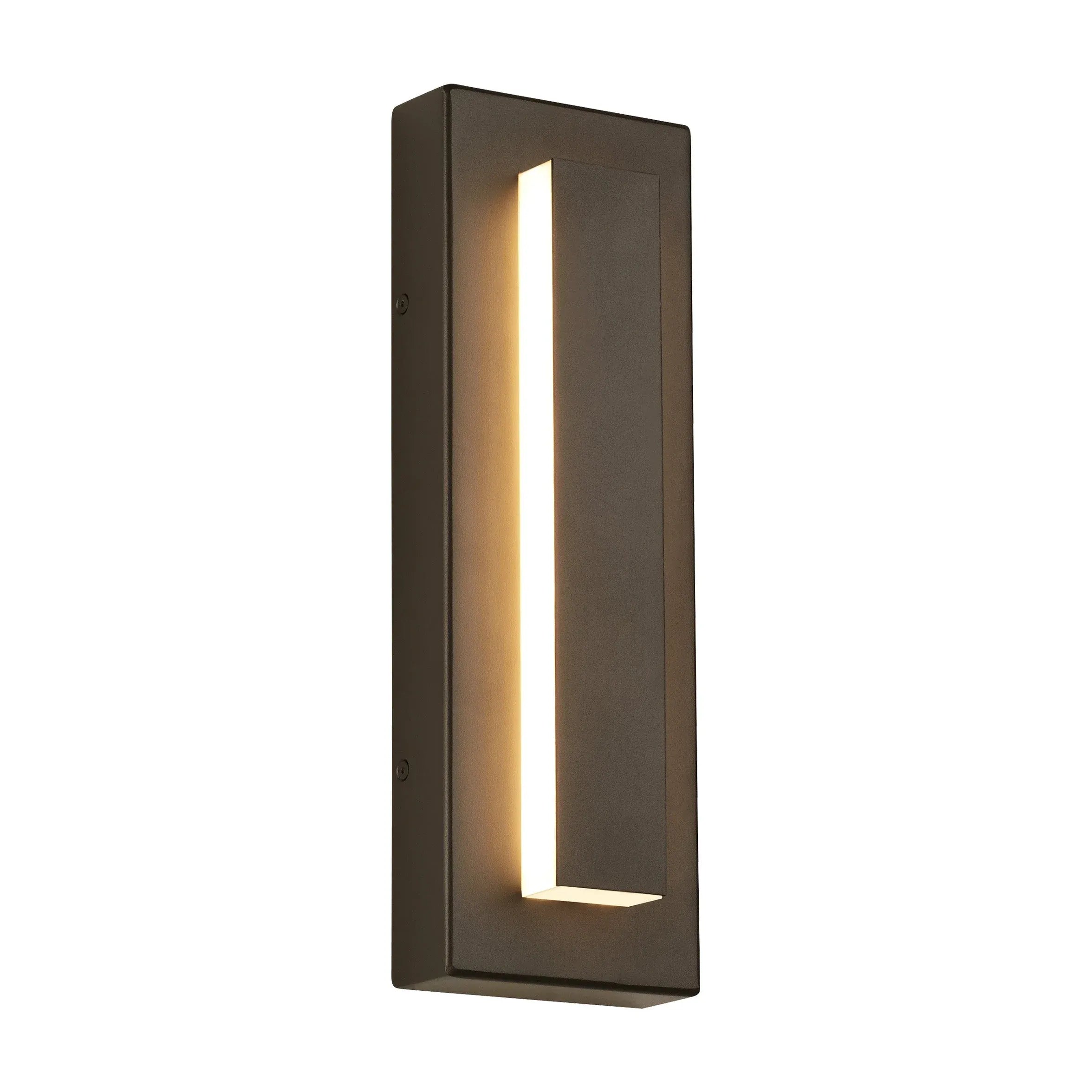 Rectangular LED Outdoor Black Wall Lamps