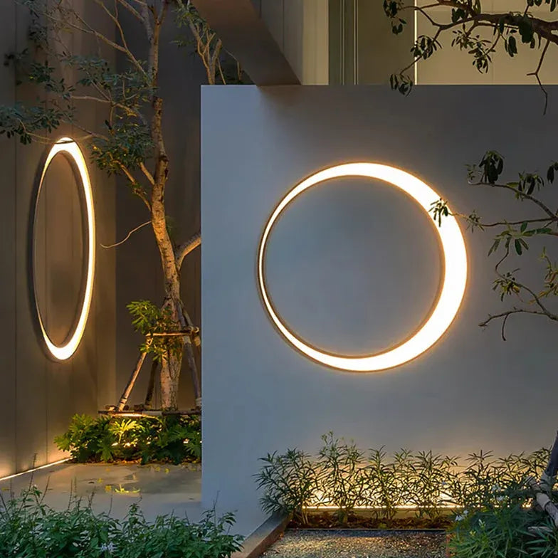 led lighting wall art outdoor