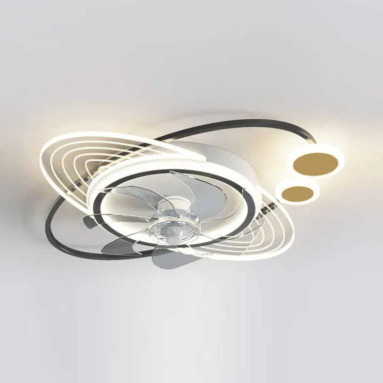 Multi-Ring Streamlined Ceiling Light for Bedroom