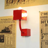 Red Cube Creative Modern Wall Lights