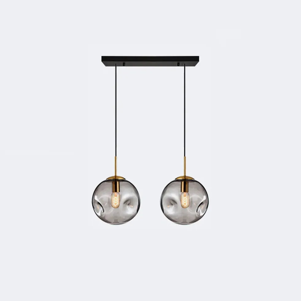 Spherical Bubbles Glass Modern Pendant Light