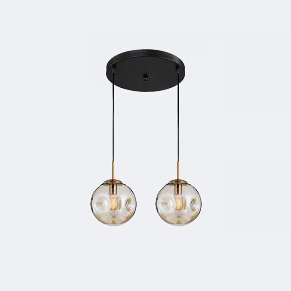 Spherical Bubbles Glass Modern Pendant Light