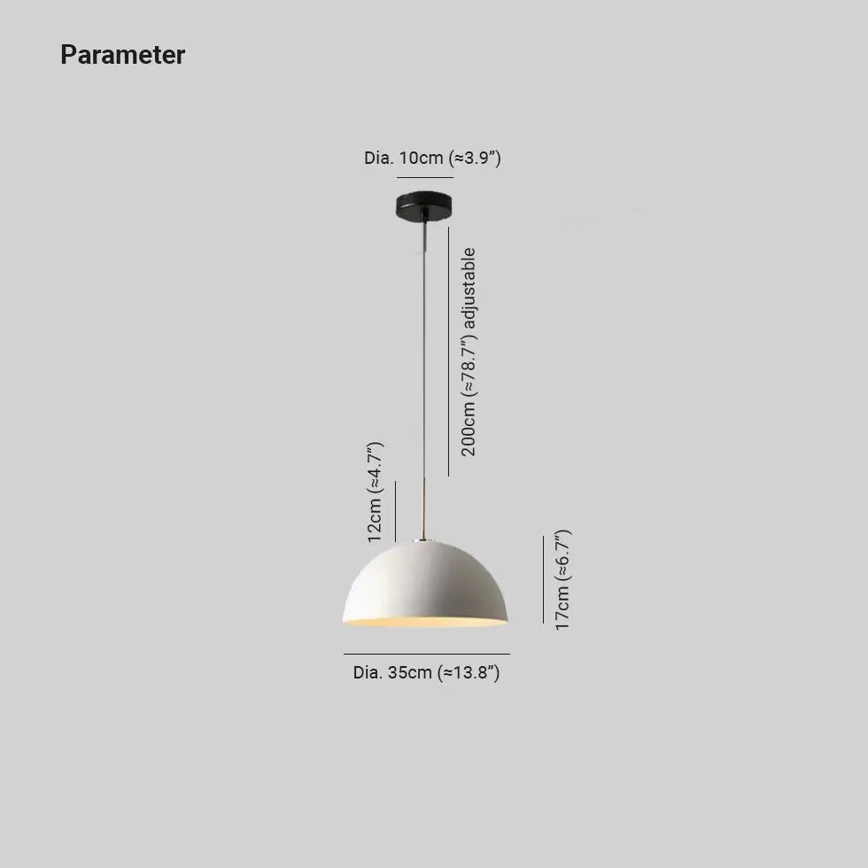 Semicircular Lampshade Dining Room Modern Pendant Light