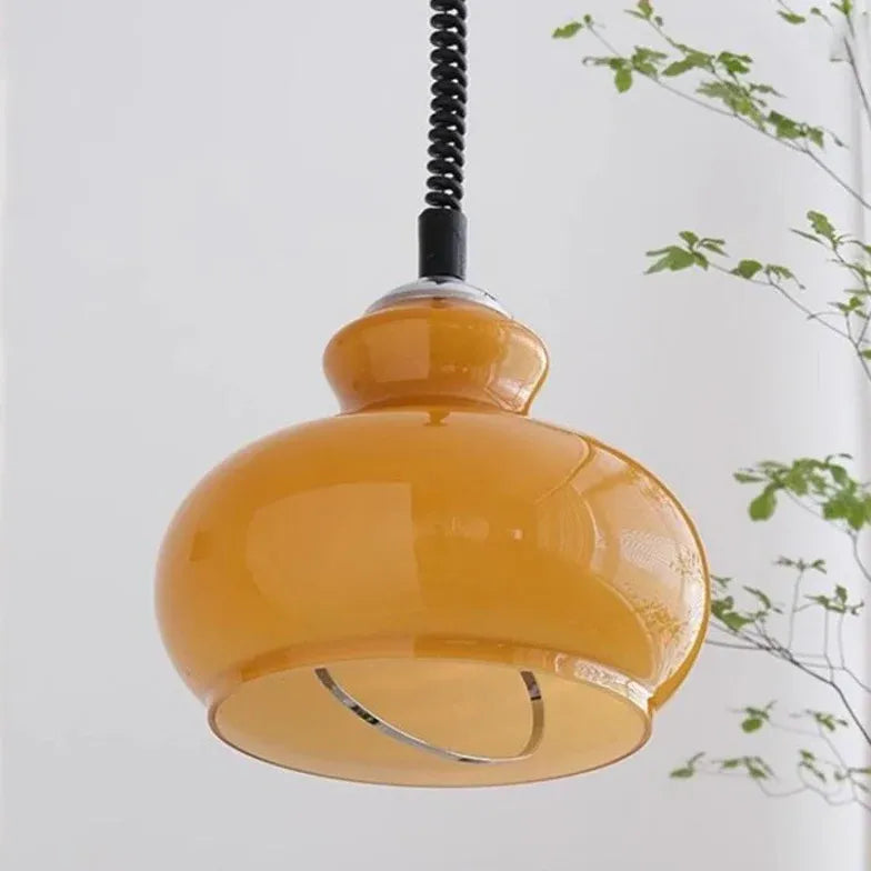 Green Kettle Glass Pendant Light