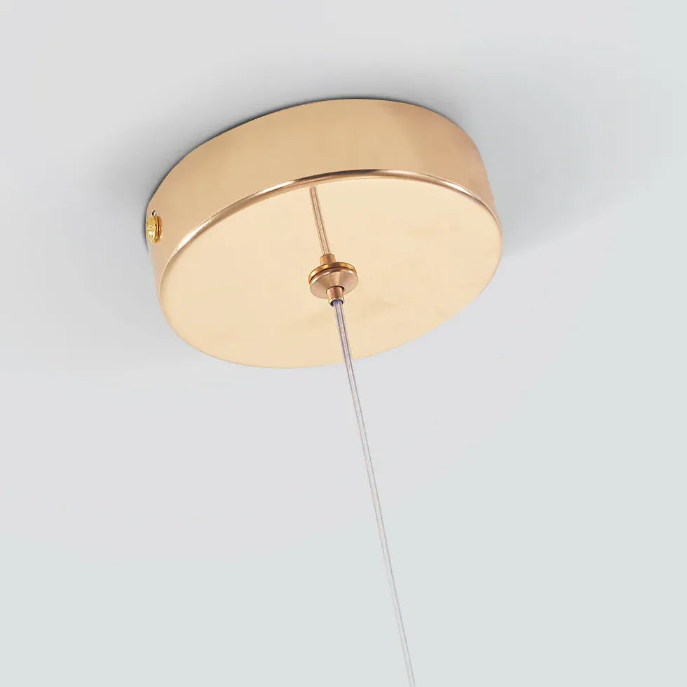 Water Droplet Linearity Gold Kitchen Pendant Light