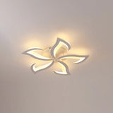 Petal-Shaped White Living Room Ceiling Light