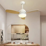 Three-Blade Modern Dining Room Fan Light